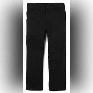 Children’s Place Boys Uniform Stretch Straight Chino Pants, Black, Size 12 Husky